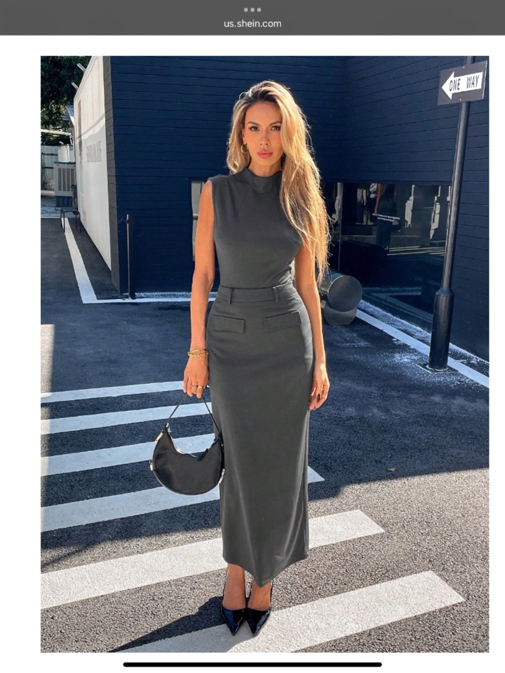 SHEIN Matching Top and Skirt